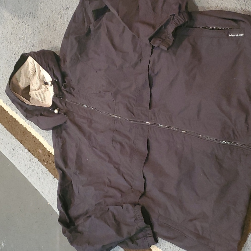Men's retro Members only black XL jacket
